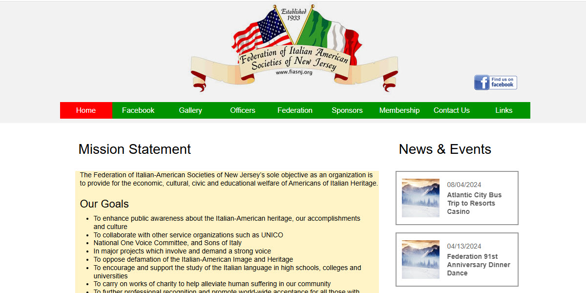 Federation of Italian-American Societies of New Jersey