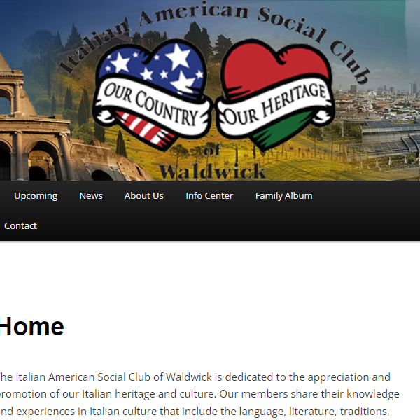 Italian American Social Club of Waldwick - Italian organization in Waldwick NJ