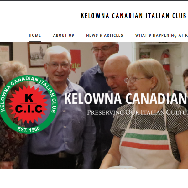 Kelowna Canadian-Italian Club - Italian organization in Kelowna BC